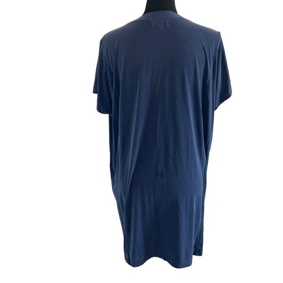 MADEWELL XSMALL Sandwashed T-shirt Shift Dress Blue XS - Picture 6 of 8